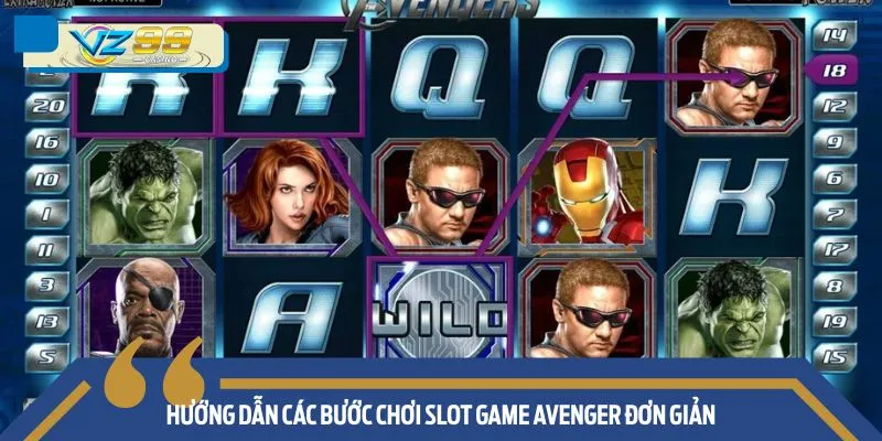 Hướng dẫn các bước chơi Slot game Avenger đơn giản
